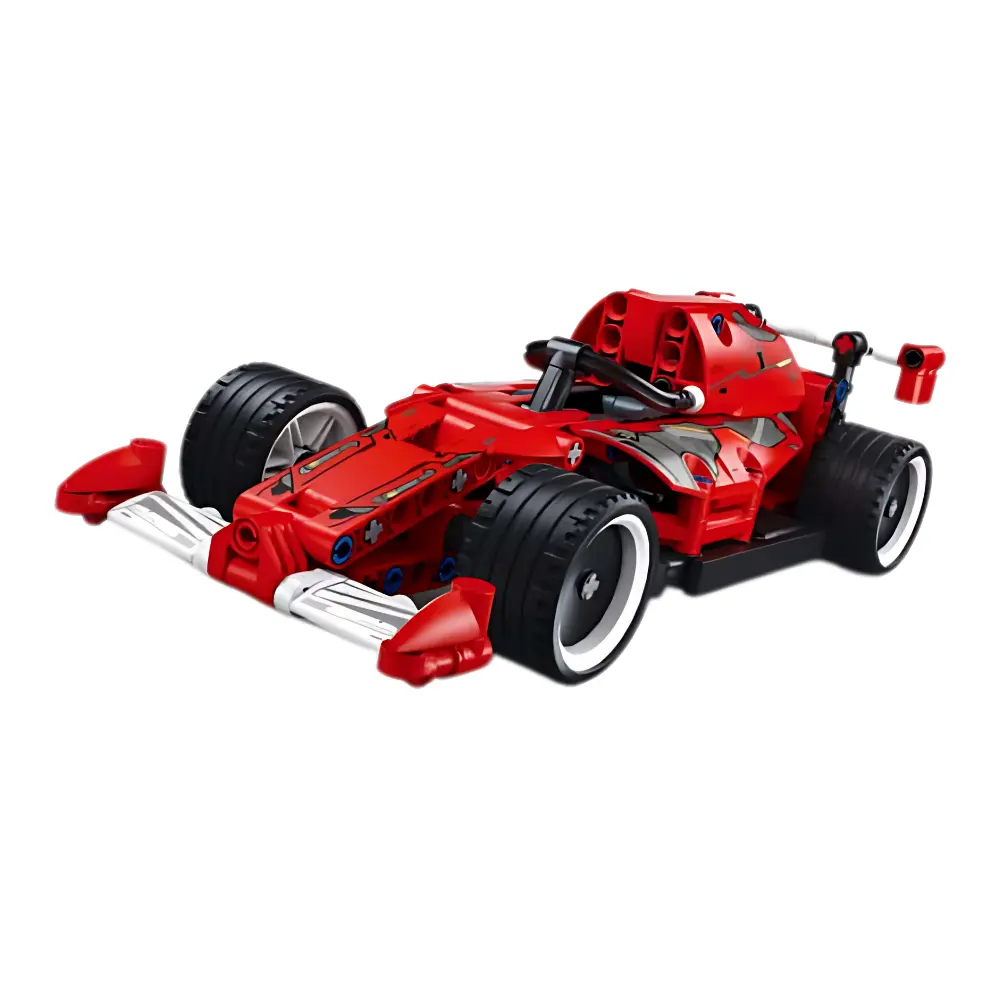 مجموعة مكعبات بناء سيارة فورمولا بنظام السحب للخلف (سلوبان باور بريكس) - 210 قطع