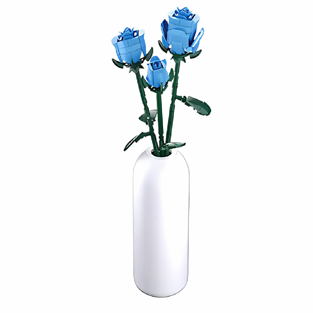 Sluban Pleyerid Flower Blue Rose - 238 Pieces