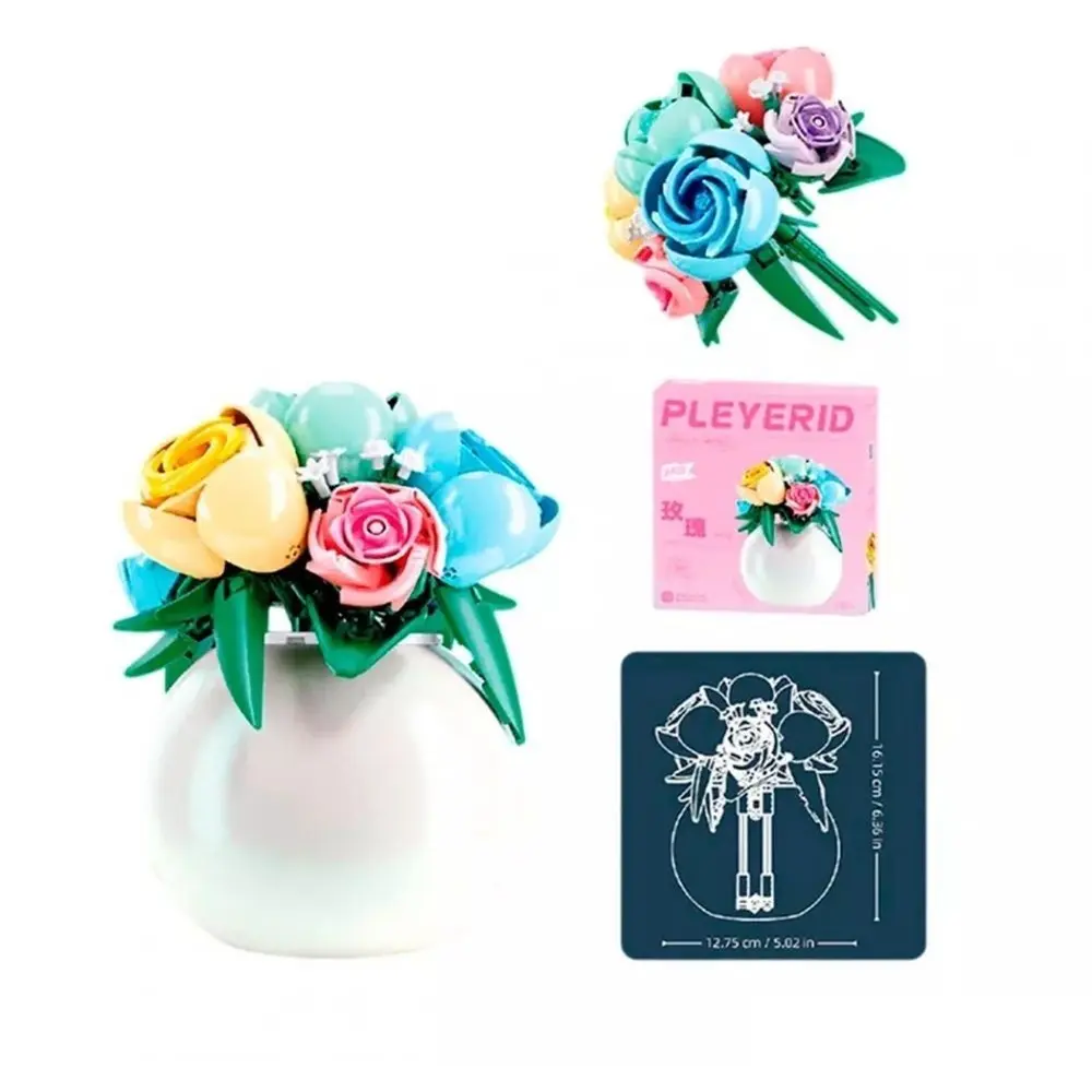 مجموعة مكعبات بناء باقة ورد من سلوبان بلايريد - 313 قطعة