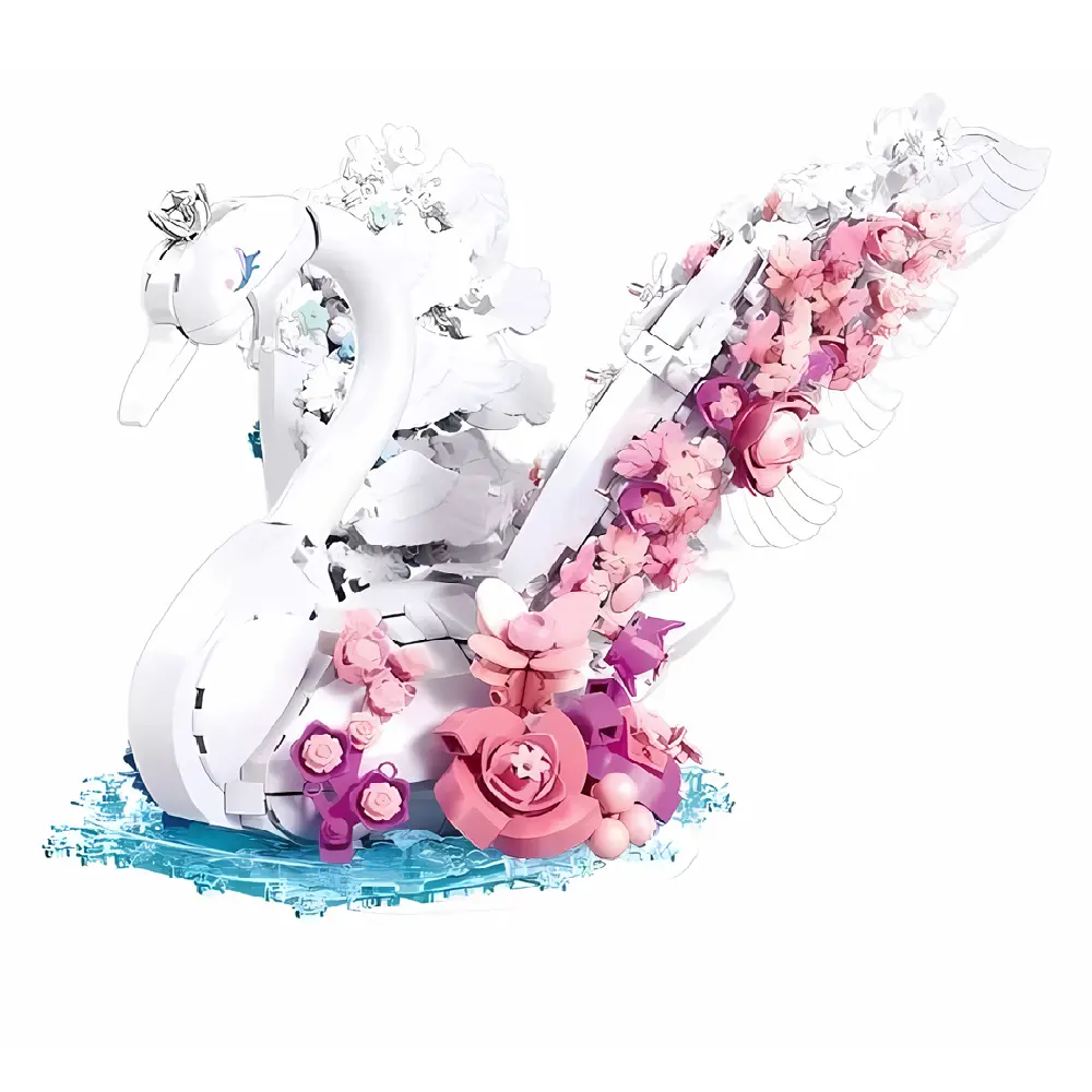 مجموعة مكعبات بناء البجع مع إضاءة من سلوبان بلايريد - 932 قطعة