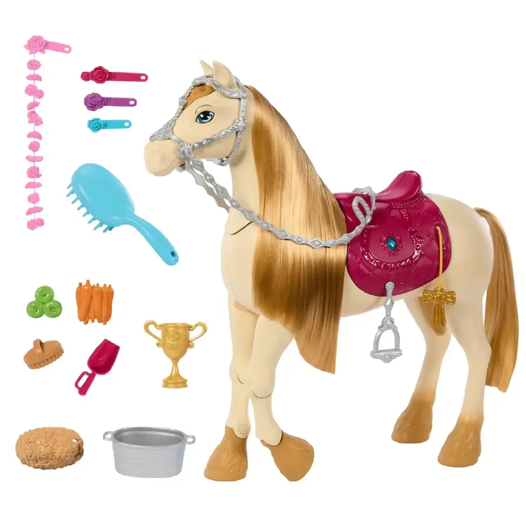 مجموعة لعب باربي "الحصان التفاعلي"