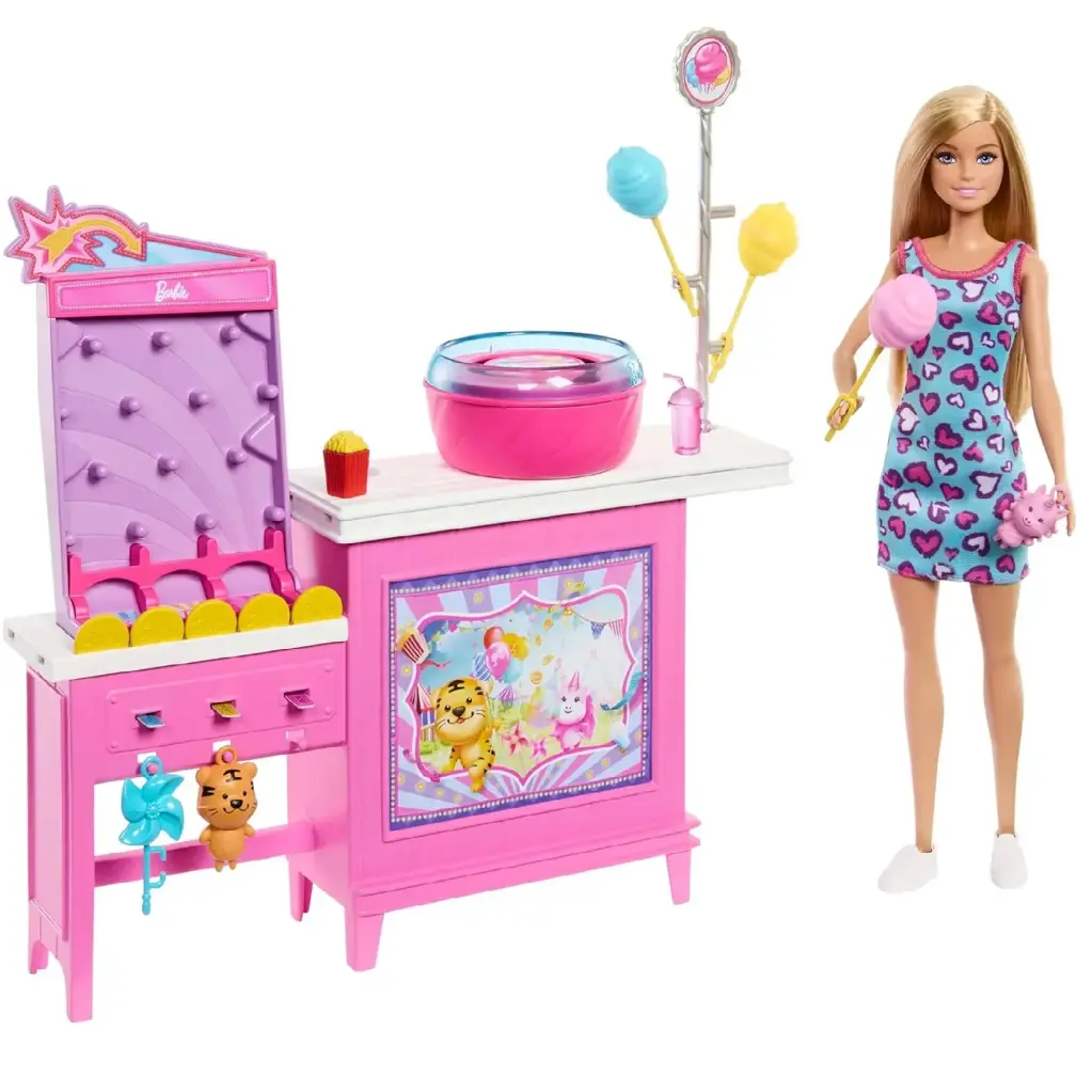 طقم لعب باربي الشاطئي مع دمية