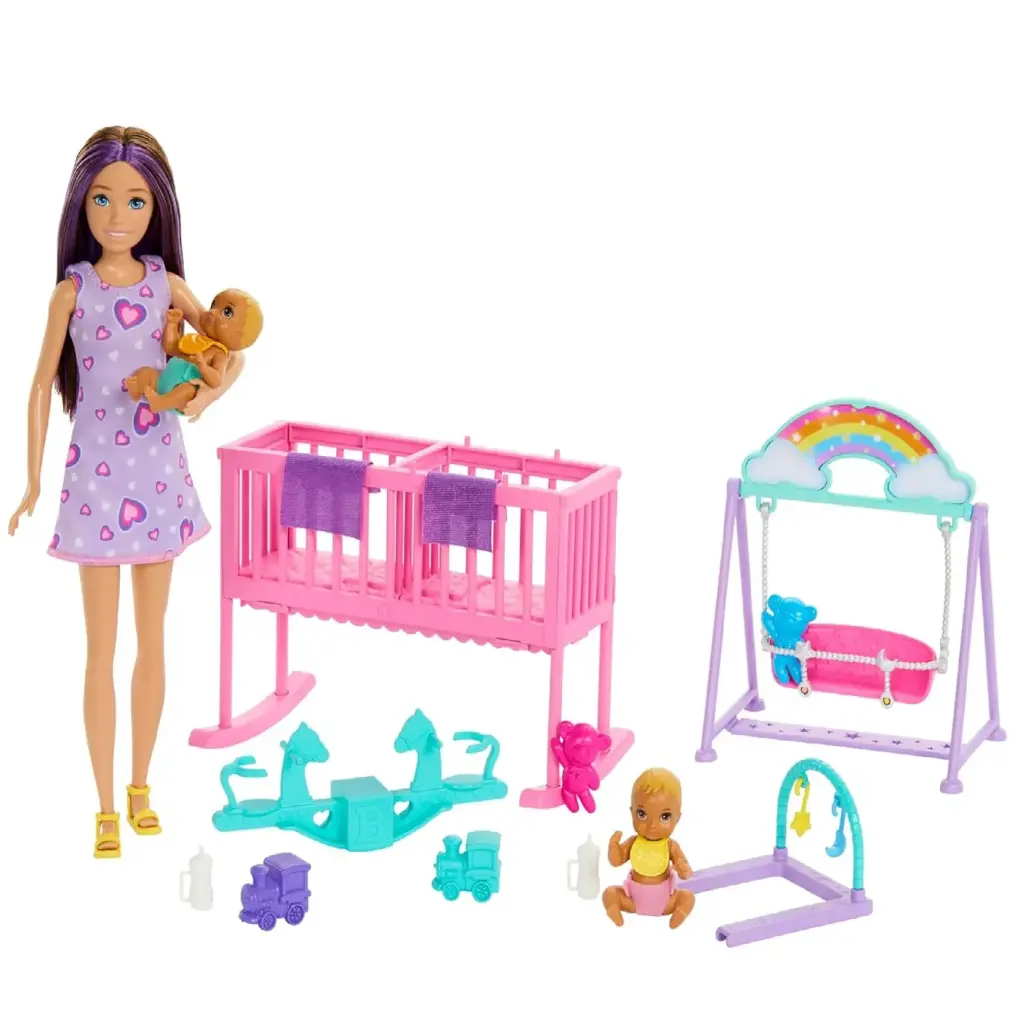 مجموعة لعب باربي "دار الحضانة"