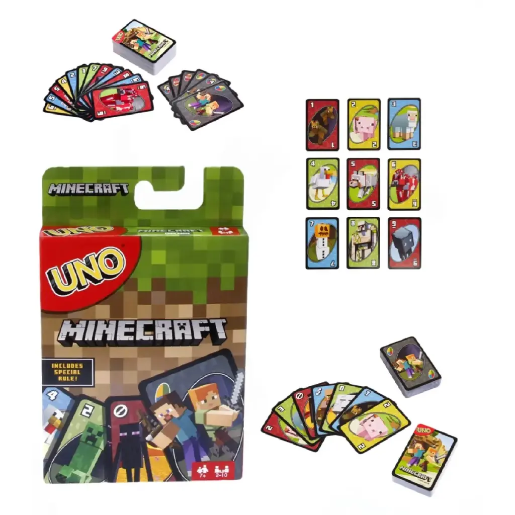 لعبة بطاقات أونو - إصدار ماين كرافت