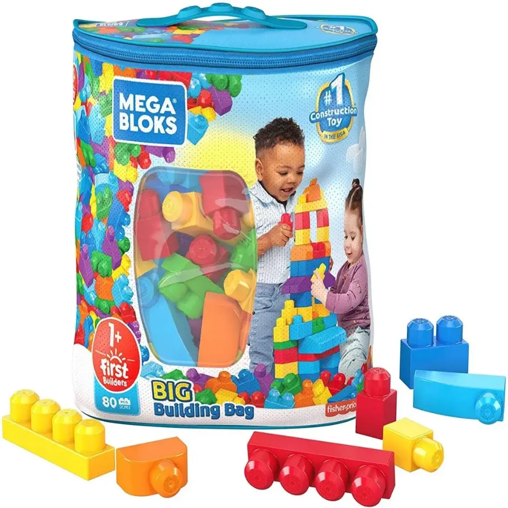 Mega Bloks Big Building Bag 80 Pieces - Classic