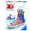 لعبة أحجية الصور المقطوعة ثلاثية الأبعاد (3D Puzzle) رافنز بيرجر "حذاء سنيكرز بالنمط الأمريكي" - 108 قطع