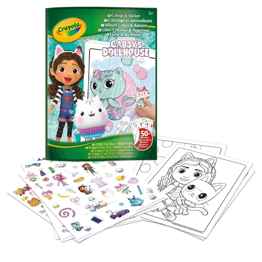 Crayola Color & Sticker Set - Gabby's Dollhouse