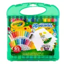 طقم كرايولا كرييت آند كولور (Crayola Create & Color) - أقلام تحديد صغيرة قابلة للغسل ومجموعة ورق