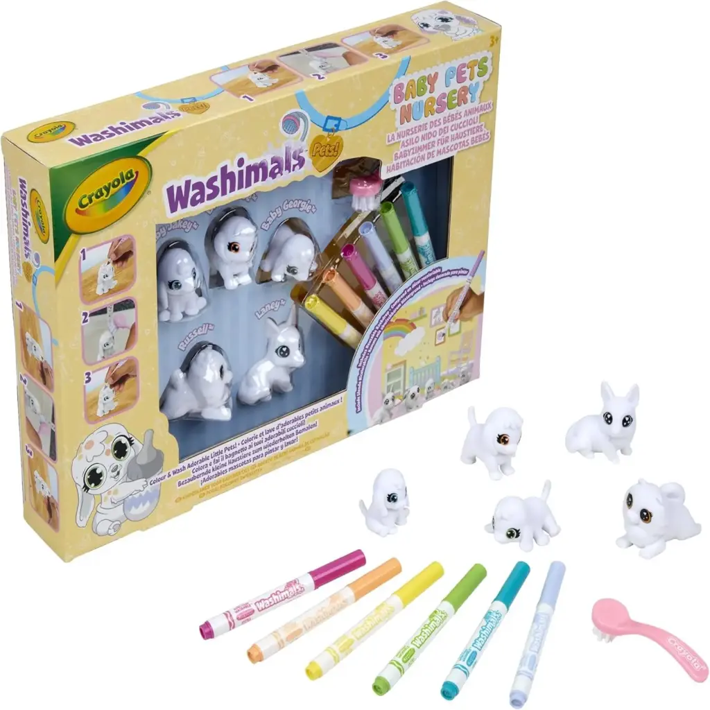 Crayola Washimals Baby Pets Nursery Playset