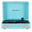 مشغل أسطوانات الفينيل "كروسلي كروزر بلس" بتصميم الحقيبة العتيق مع 3 سرعات وخاصية استقبال وإرسال البلوتوث - لون فيروزي حصري