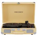 مشغل أسطوانات الفينيل "كروسلي كروزر بلس" بتصميم الحقيبة العتيق مع 3 سرعات وخاصية استقبال وإرسال البلوتوث - لون بيج فاتح