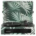 مشغل أسطوانات الفينيل المحمول "كروسلي فوياجر" بتصميم عتيق مع خاصية استقبال وإرسال البلوتوث - بنقشة نباتية (Botanical)