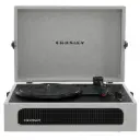 مشغل أسطوانات الفينيل المحمول "كروسلي فوياجر" بتصميم عتيق مع خاصية استقبال وإرسال البلوتوث - لون رمادي