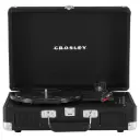 مشغل أسطوانات الفينيل "كروسلي كروزر بلس" بتصميم الحقيبة العتيق مع 3 سرعات وخاصية استقبال وإرسال البلوتوث - لون أسود