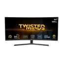شاشة "تويستد ماينز" (Twisted Minds) منحنية مقاس 34 بوصة بدقة WQHD وسرعة استجابة 1 مللي ثانية وتردد 180 هيرتز ولوحة VA