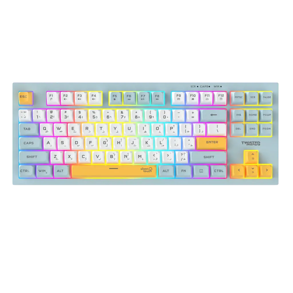 Twisted Minds Spectrum Series Wired Keyboard 80% Gasket Membrane - EN/AR