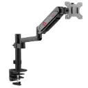 GAMEON Pole-Mounted Single Monitor Arm 17"-32" - Black