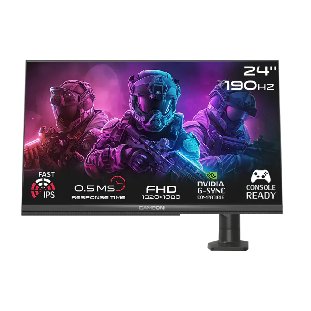 GAMEON Midnight Pro X 24" FHD 190Hz IPS Gaming Monitor - Black