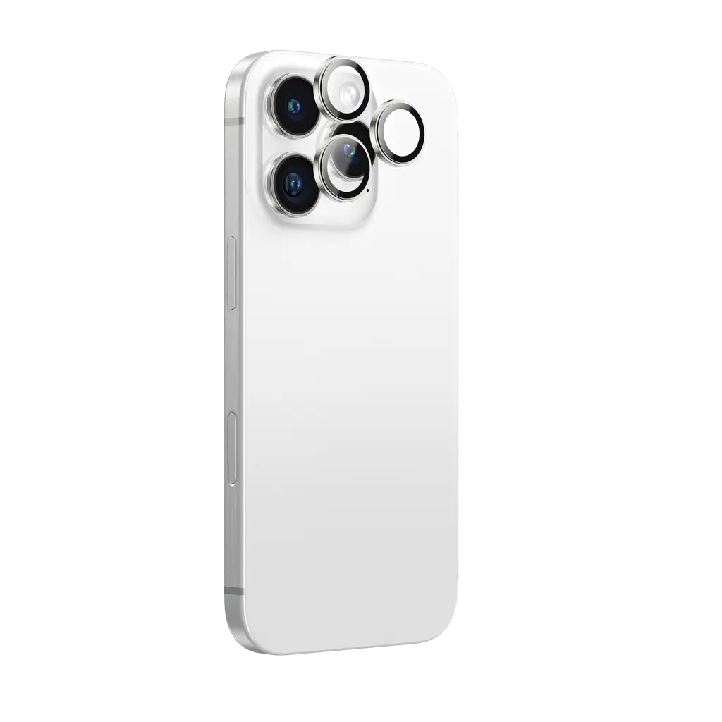 AmazingThing AR 3-Lens Camera Glass Protector for iPhone 16 Pro / 16 Pro Max - Silver