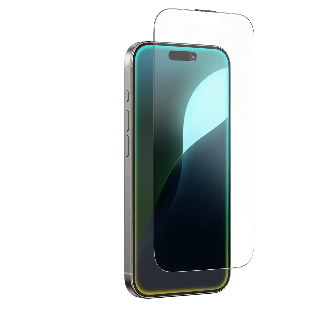 شاشة حماية "أمايزينج ثينج فيوجن" زجاجية ثلاثية الأبعاد مع فلتر غبار (Titan Matte) لهاتف آيفون 16 برو ماكس