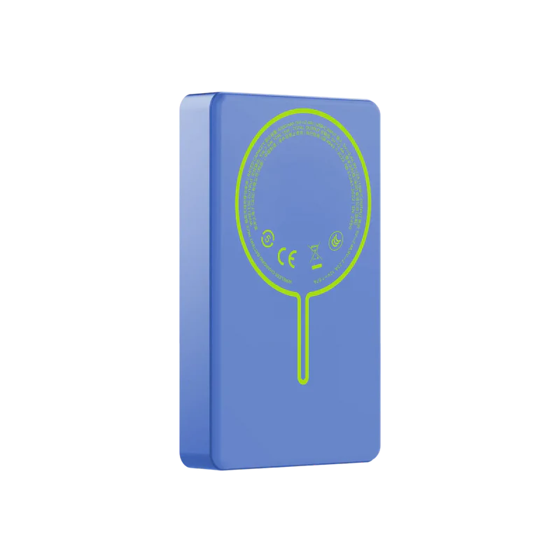 Momax 1-Power Pass 10000mAh Magnetic Wireless Power Bank - Blue