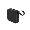 شاحن متنقل (باور بانك) "أمايزينج ثينج ثاندر جو" بسعة 10000 مللي أمبير مع كابلين USB-C مزدوجين - لون أسود