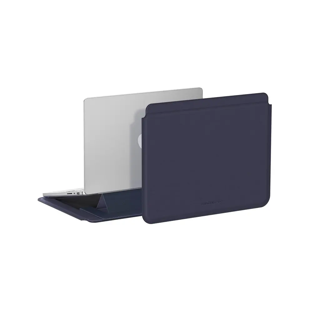 AmazingThing Matte Pro Mag Sleeve with Stand for MacBook 13-14" - Navy Blue