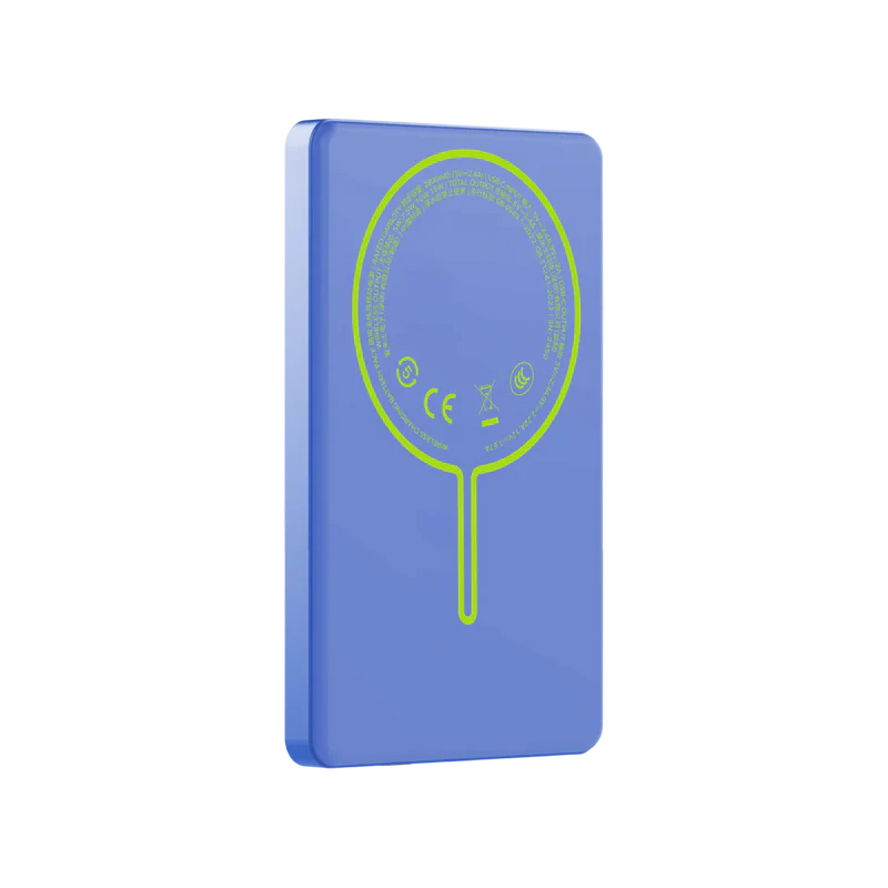 Momax 1-Power Pass 5000mAh Magnetic Wireless Power Bank - Blue