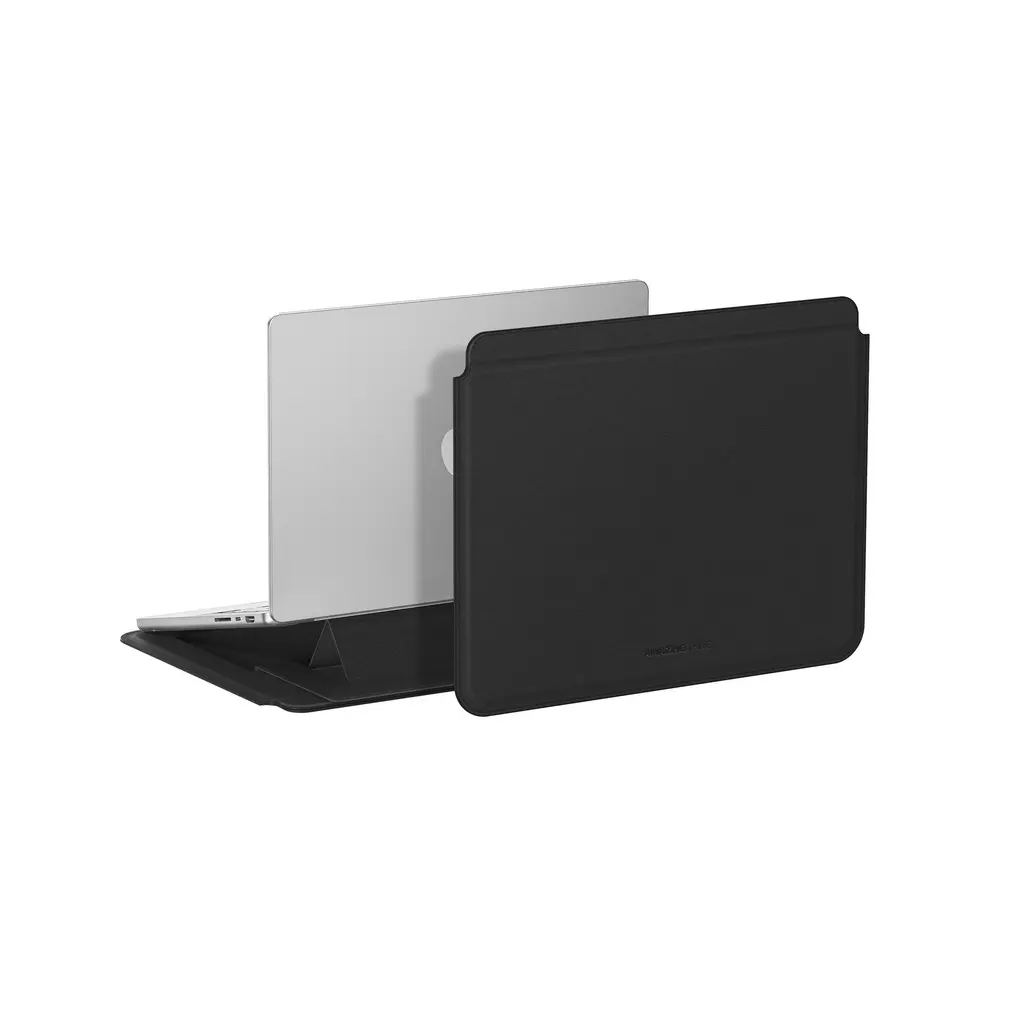 AmazingThing Matte Pro Mag Sleeve with Stand for MacBook 13-14" - Black