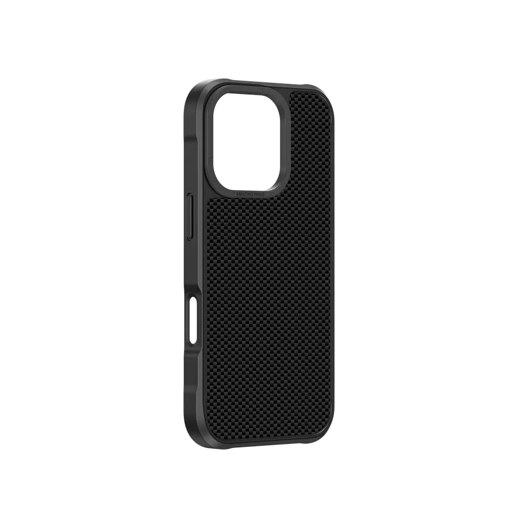 AmazingThing Titan Max MagSafe Drop Proof Case for iPhone 16 (High-Tech Fiber 600D) - Black