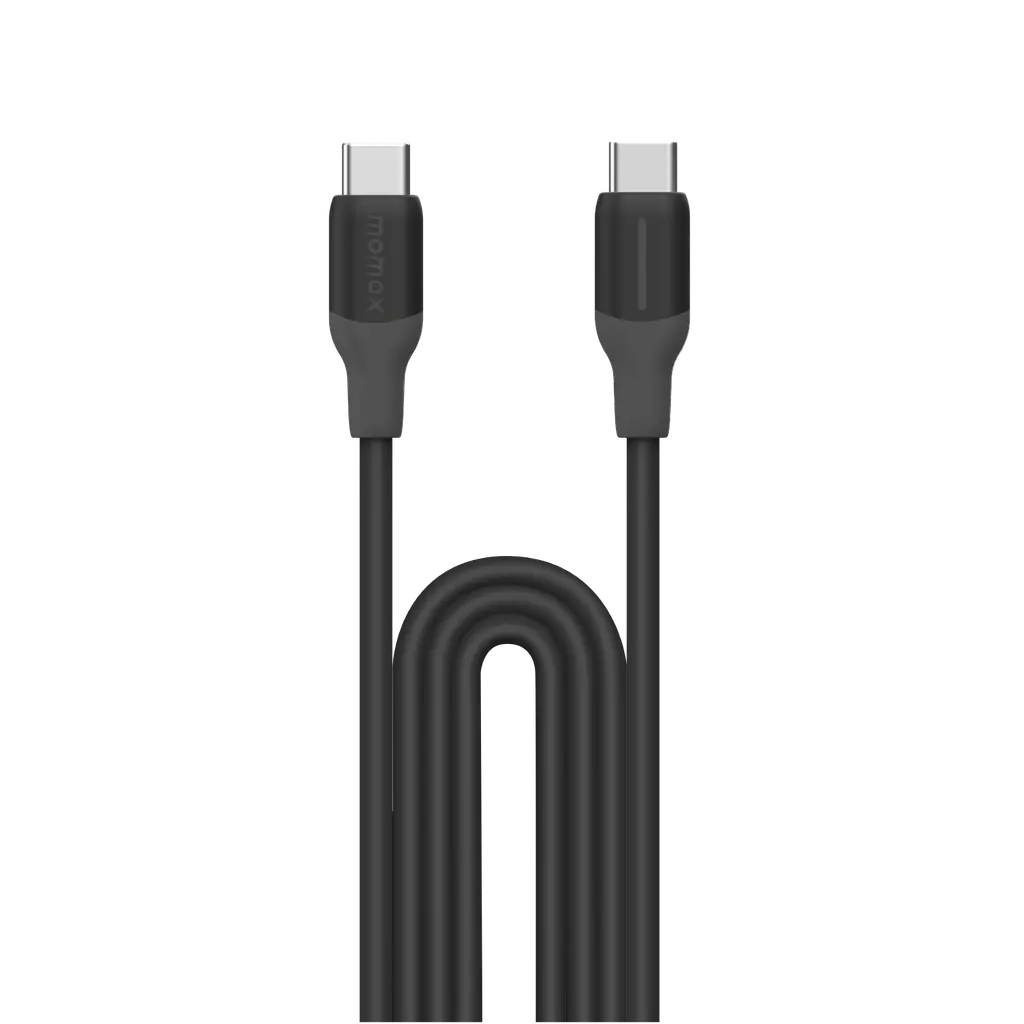 كابل "موماكس 1-لينك فلو" بمنفذ USB-C وقدرة 60 واط (1.2 متر) - لون أسود