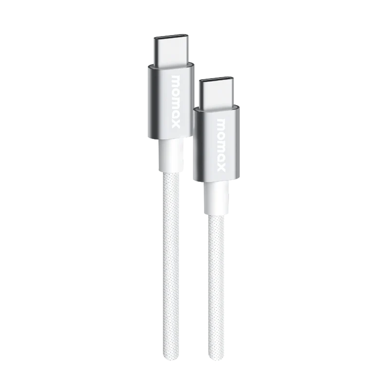 كابل "موماكس إيليت" بمنفذ USB-C وقدرة 60 واط (1.5 متر) - لون أبيض