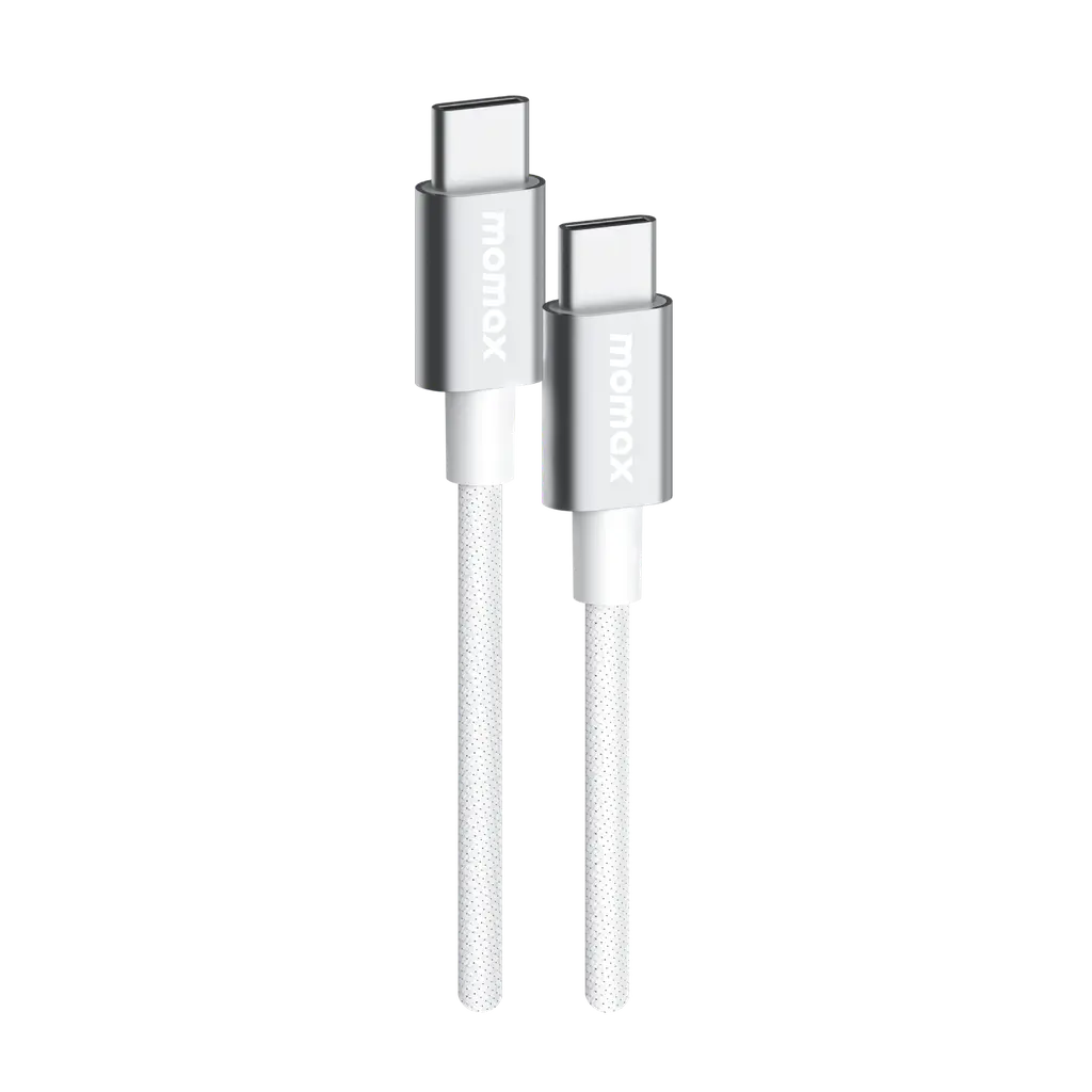 كابل "موماكس إيليت" بمنفذ USB-C وقدرة 60 واط (0.5 متر) - لون أبيض