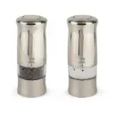 طقم هدايا مطاحن فلفل وملح "بيجو زيلي" (Peugeot Zeli) بطول 14 سم - كروم غير لامع (Brushed Chrome)