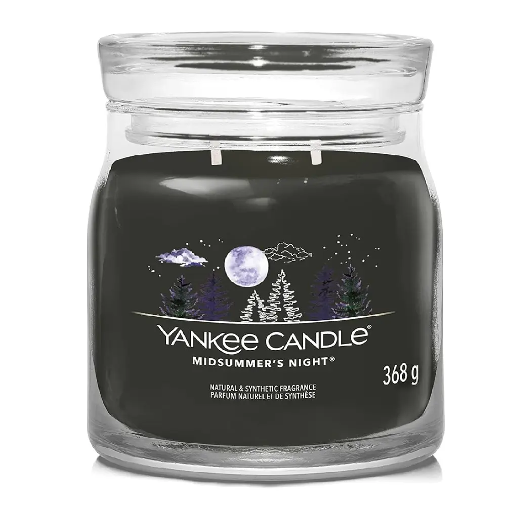 شمعة "يانكي كاندل" (Yankee Candle) الحجم المتوسط (Signature Medium Jar) - ليلة منتصف الصيف