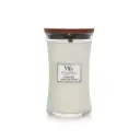 شمعة "وود ويك" (WoodWick) كبيرة بتصميم الساعة الرملية - زهرة اليلانج الشمسية