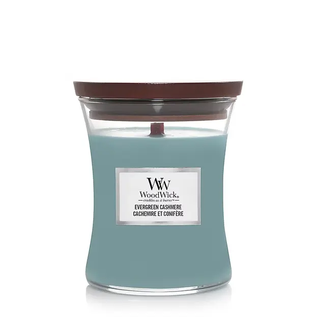 WoodWick Hourglass Medium Candle - Cashmere