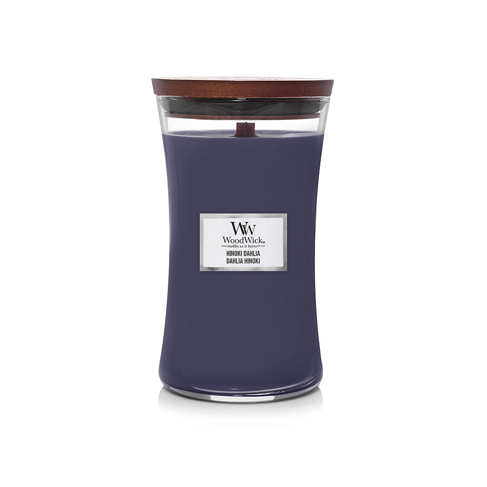WoodWick Hourglass Large Candle - Hinoki Dahlia