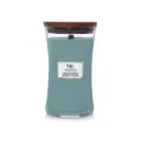 شمعة "وود ويك" (WoodWick) كبيرة بتصميم الساعة الرملية - كشمير