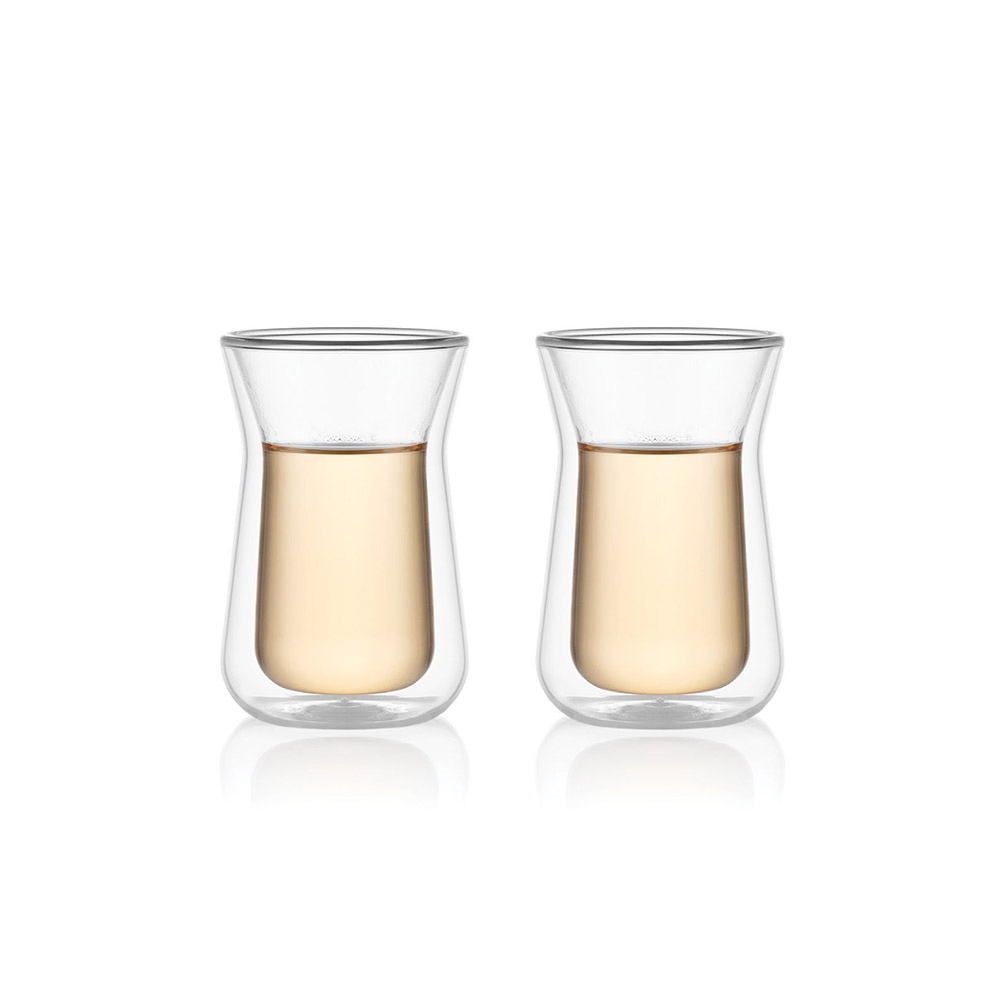 Bodum Melior Double Wall Istikana Glass 100ml - 2-Piece Set