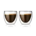 Bodum Pavina Double Wall Espresso Glass 80ml - 2-Piece Set