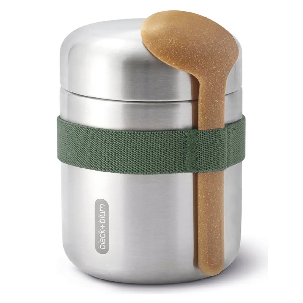 Black+Blum Food Flask Stainless Steel 400ml - Olive