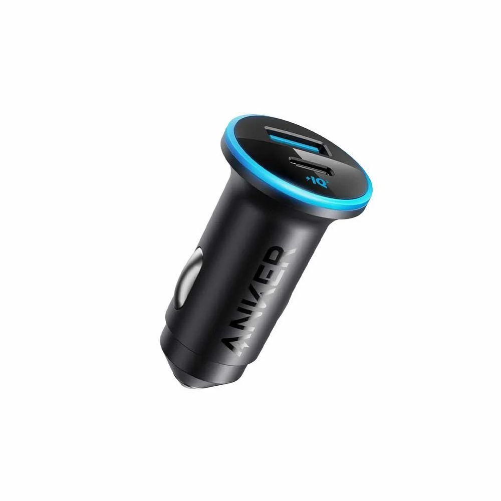 شاحن سيارة "أنكر 323"  بقدرة 52.5 واط - بلون أسود