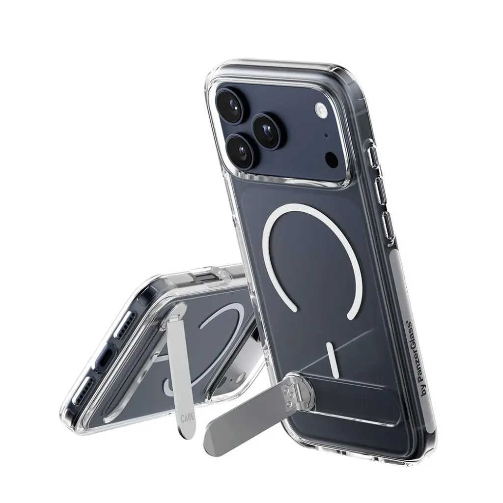 PanzerGlass Feature Case Transparent with Kickstand & MagSafe - iPhone 17 Pro Max