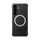 بانزر جلاس غطاء حماية "سامبا" شفاف مع حلقة شحن لاسلكي Qi بلون أبيض - سامسونج جالكسي S26+