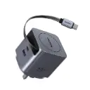 يوغرين (UGREEN Nexode Pro) شاحن "غان" (GaN) بقدرة 45 واط مع كابل "يو إس بي - سي" قابل للسحب