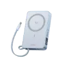 يوغرين (UGREEN MagFlow) بنك طاقة مغناطيسي لاسلكي بمعيار (Qi2) سعة 10000 مللي أمبير وقدرة 25 واط مع كابل "يو إس بي - سي" مدمج