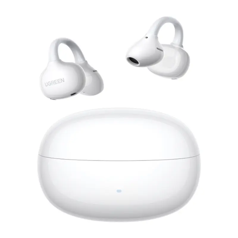 يوغرين (UGREEN ClipBuds Pro S8 / WS218) سماعات لاسلكية بتصميم الأذن المفتوحة مع خاصية إلغاء الضوضاء النشط (ANC) - أبيض