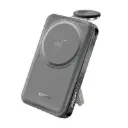 بروميت (Mavrix-3) بنك طاقة (Power Bank) لاسلكي (MagSafe) 3 في 1 بسعة 10000 مللي أمبير - أسود