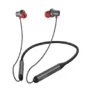 بروميت (Velcon) سماعات أذن لاسلكية (Neckband) مع تقنية إلغاء الضوضاء النشطة (ANC) - أسود